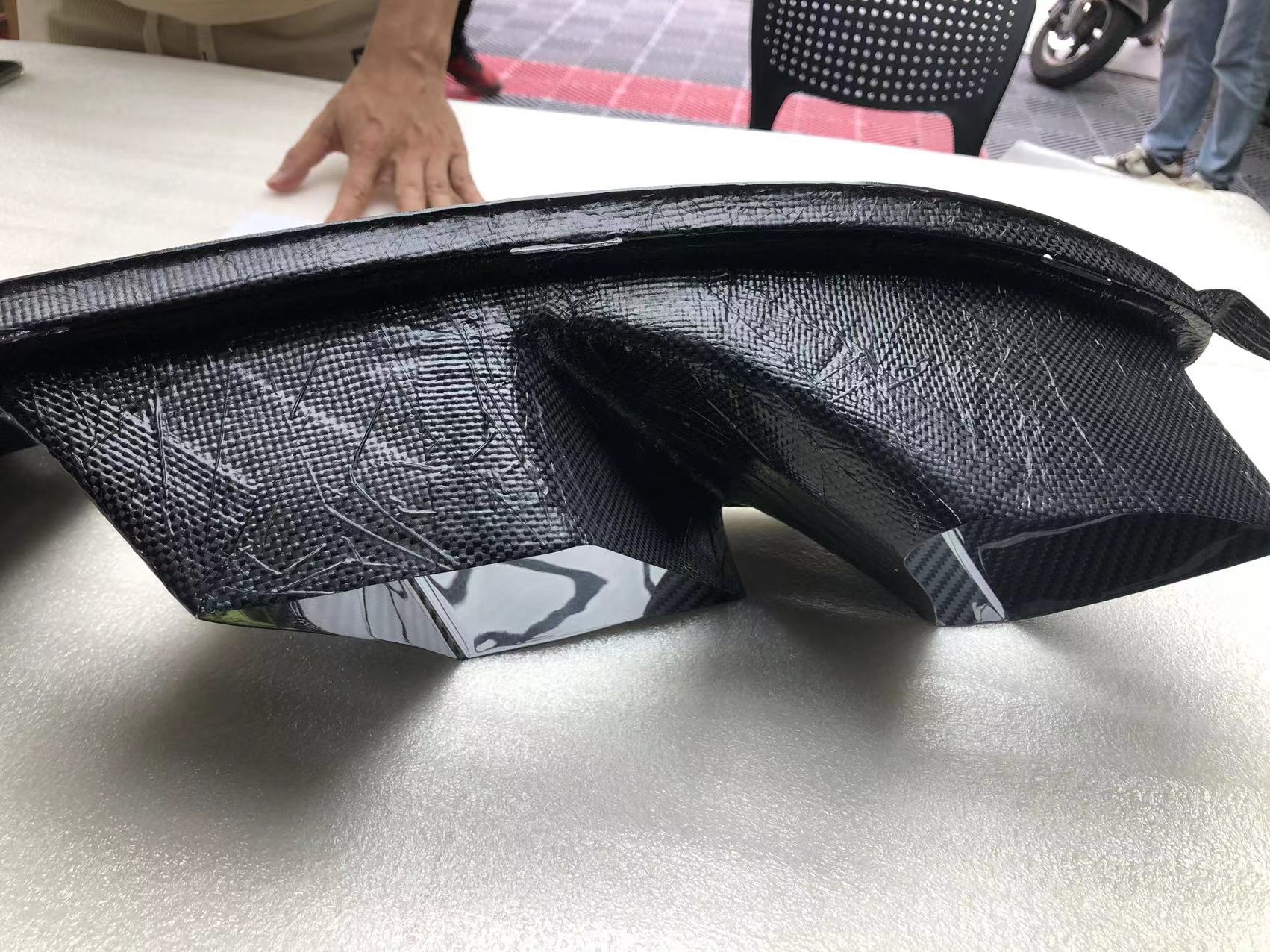 Dry Carbon Brake Air Duct - installed