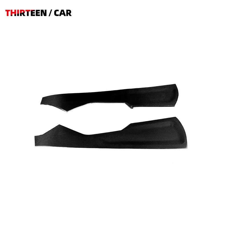 Dry Carbon Center Console Trim - installed
