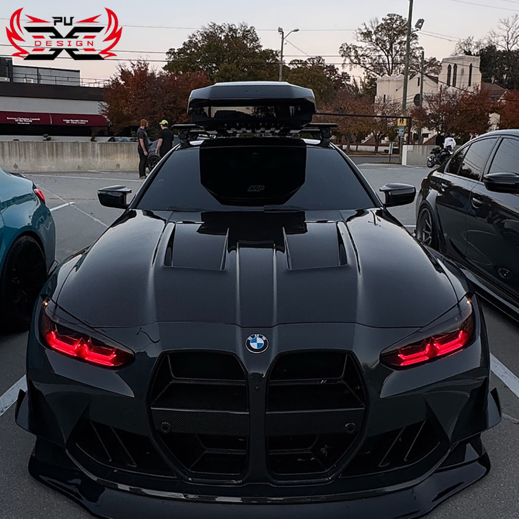 M-Style Carbon Hood - alternate angle