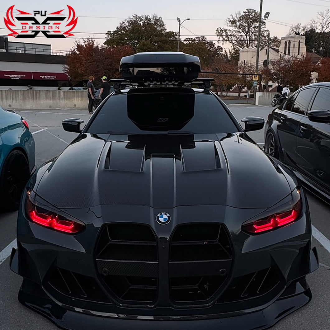 M-Style Carbon Hood - alternate angle