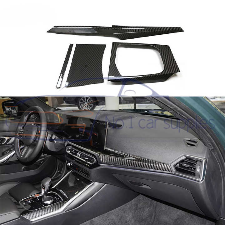 Carbon interior trim full kit detail BMW
