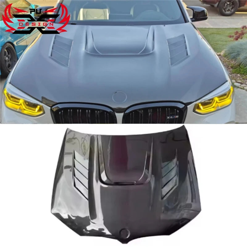 X4M F98 carbon hood front view